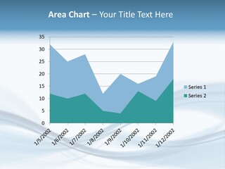 Blue Abstract Composition PowerPoint Template