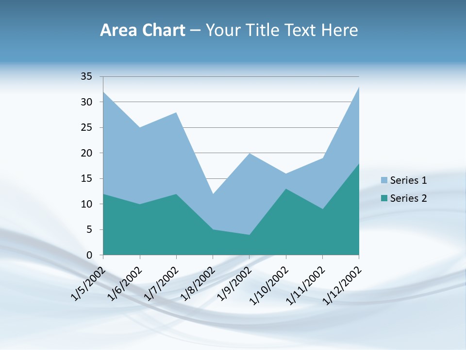 Blue Abstract Composition PowerPoint Template