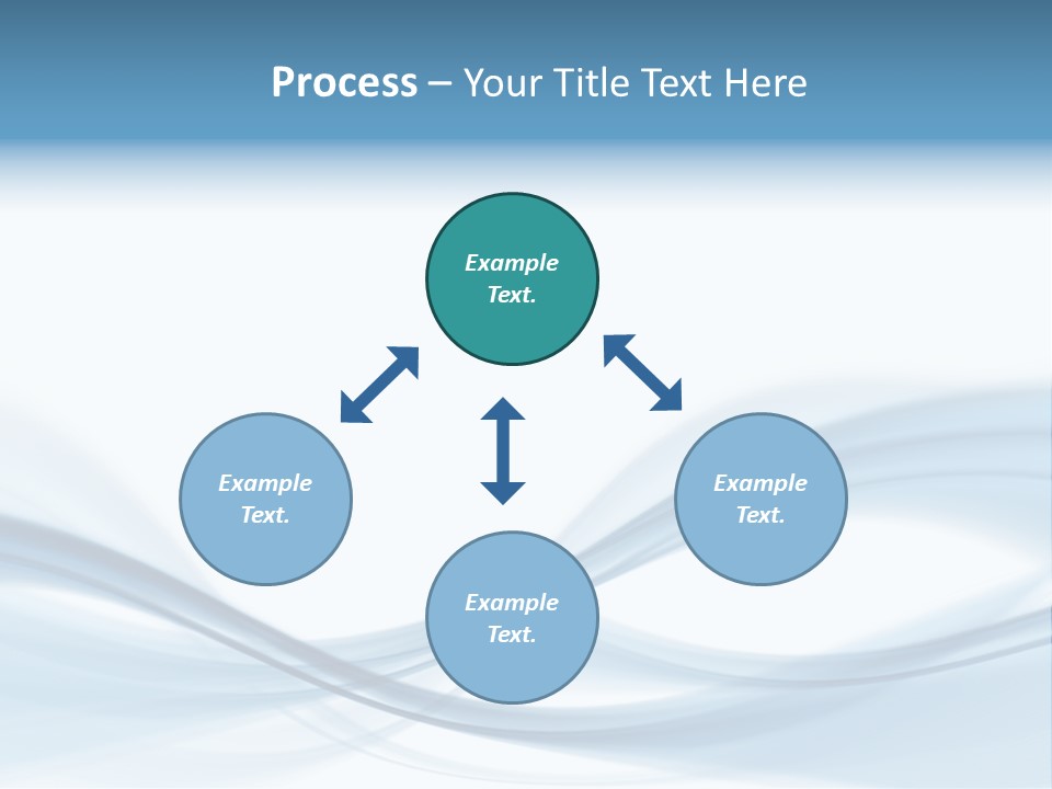 Blue Abstract Composition PowerPoint Template