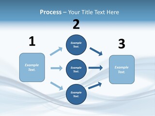 Blue Abstract Composition PowerPoint Template