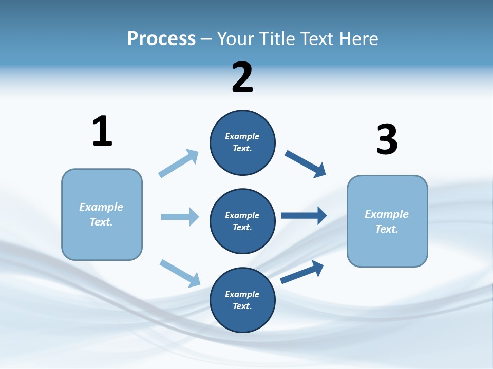 Blue Abstract Composition PowerPoint Template