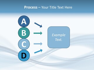 Blue Abstract Composition PowerPoint Template