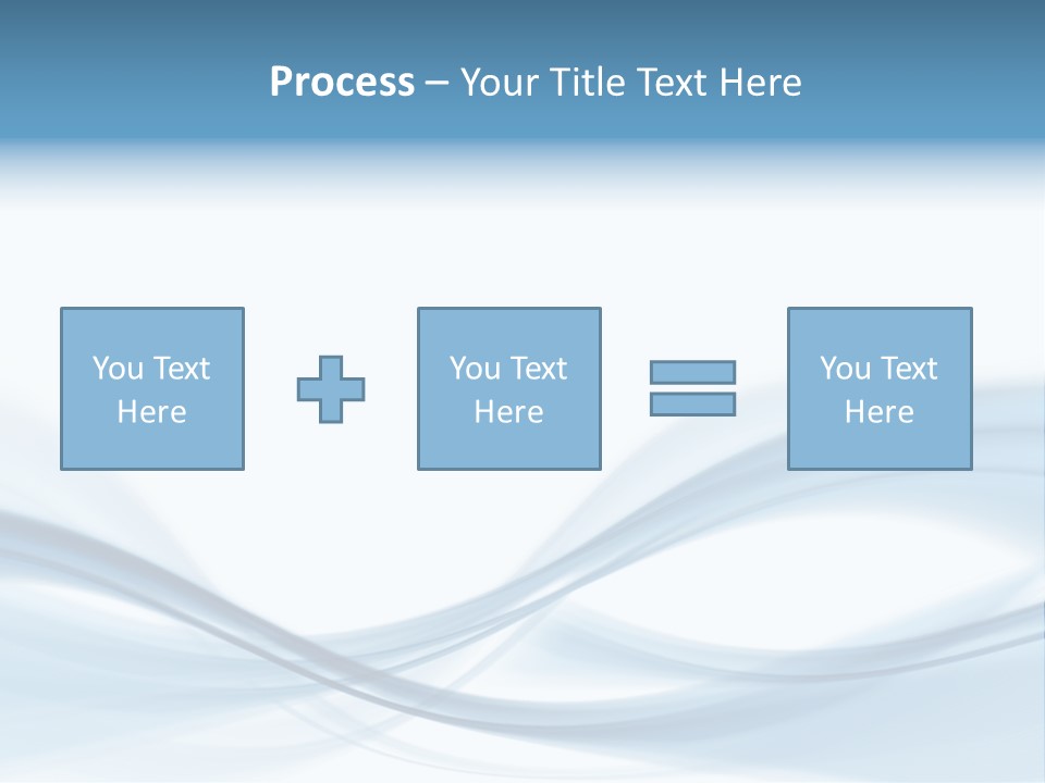 Blue Abstract Composition PowerPoint Template