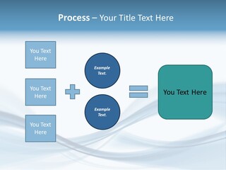 Blue Abstract Composition PowerPoint Template