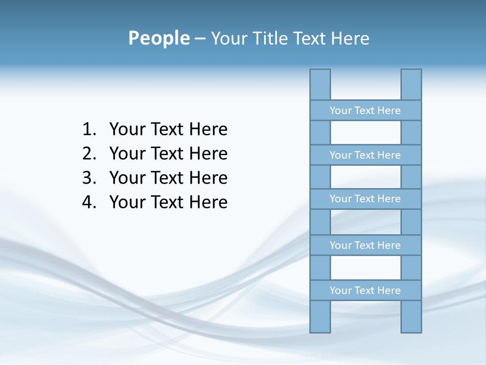 Blue Abstract Composition PowerPoint Template