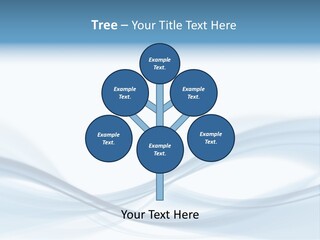 Blue Abstract Composition PowerPoint Template