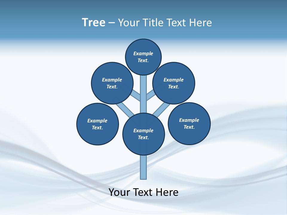 Blue Abstract Composition PowerPoint Template