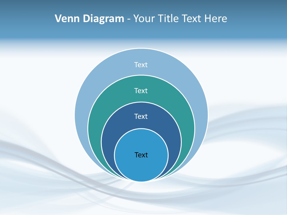Blue Abstract Composition PowerPoint Template