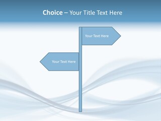 Blue Abstract Composition PowerPoint Template