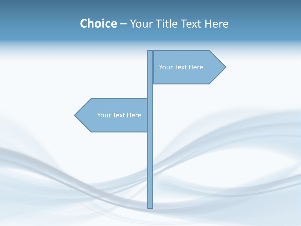 Blue Abstract Composition PowerPoint Template