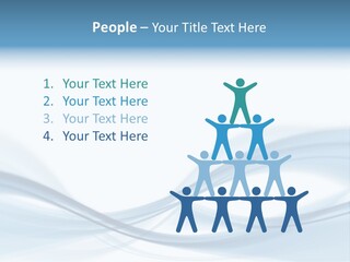 Blue Abstract Composition PowerPoint Template