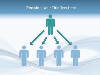 Blue Abstract Composition PowerPoint Template