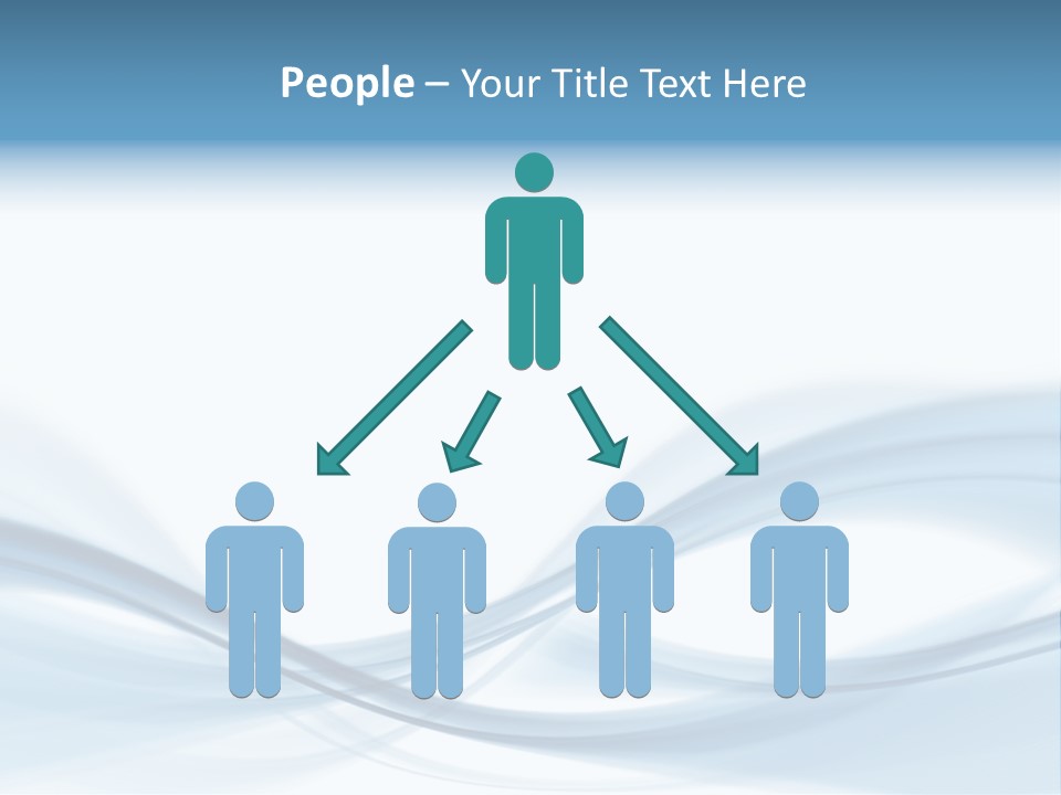 Blue Abstract Composition PowerPoint Template