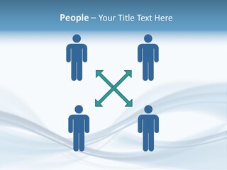 Blue Abstract Composition PowerPoint Template