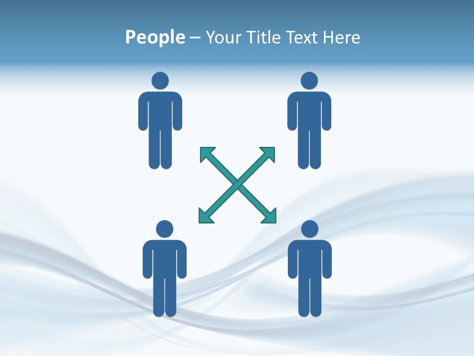 Blue Abstract Composition PowerPoint Template