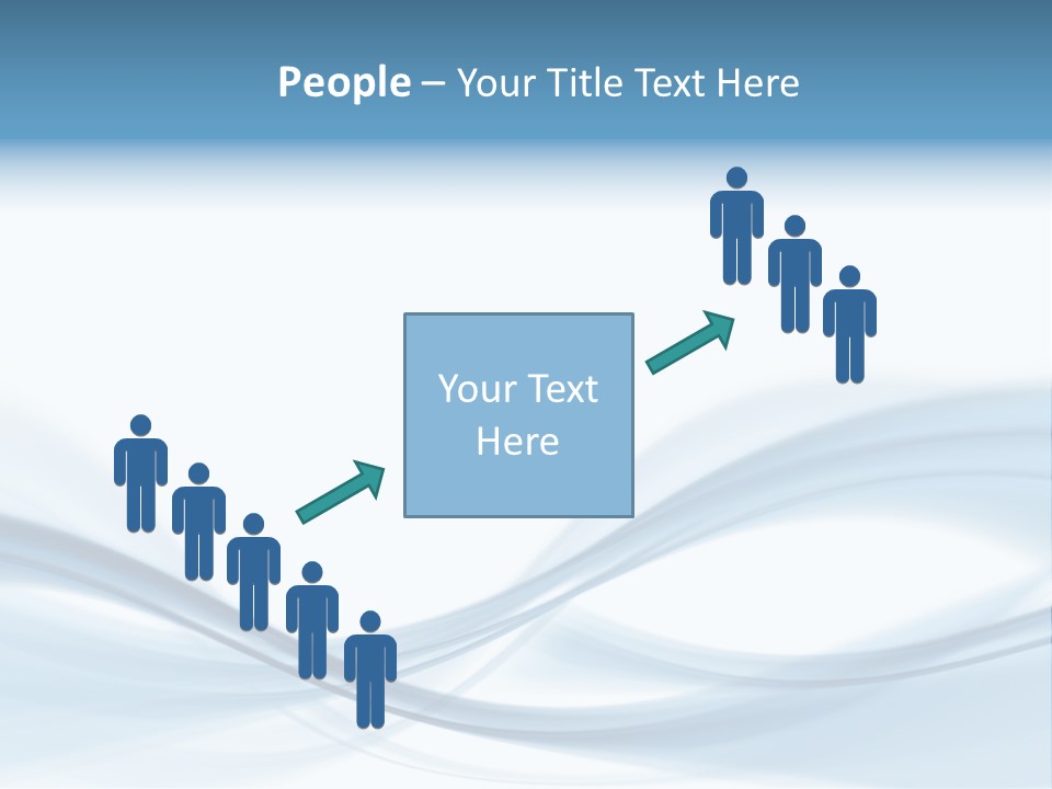 Blue Abstract Composition PowerPoint Template