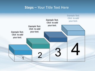Blue Abstract Composition PowerPoint Template