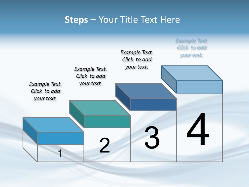 Blue Abstract Composition PowerPoint Template