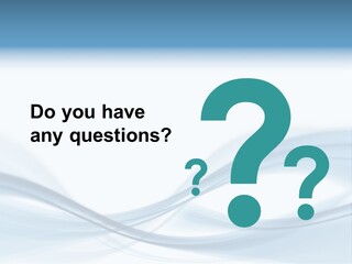 Blue Abstract Composition PowerPoint Template