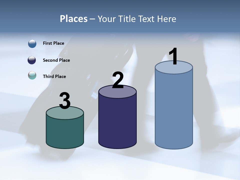 Man Rushing Through An Airport Terminal PowerPoint Template