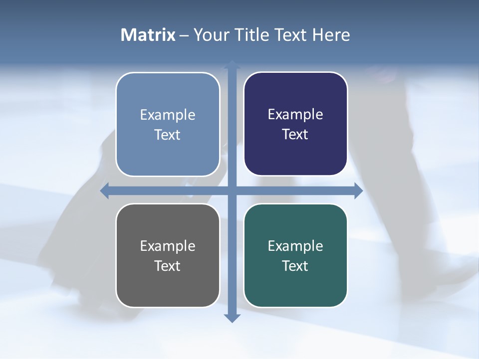 Man Rushing Through An Airport Terminal PowerPoint Template