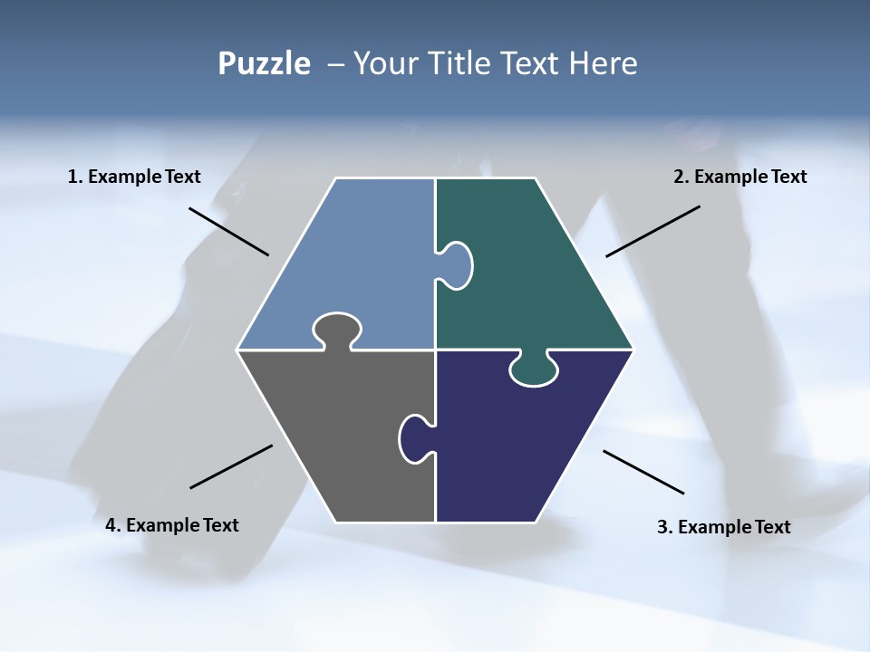 Man Rushing Through An Airport Terminal PowerPoint Template