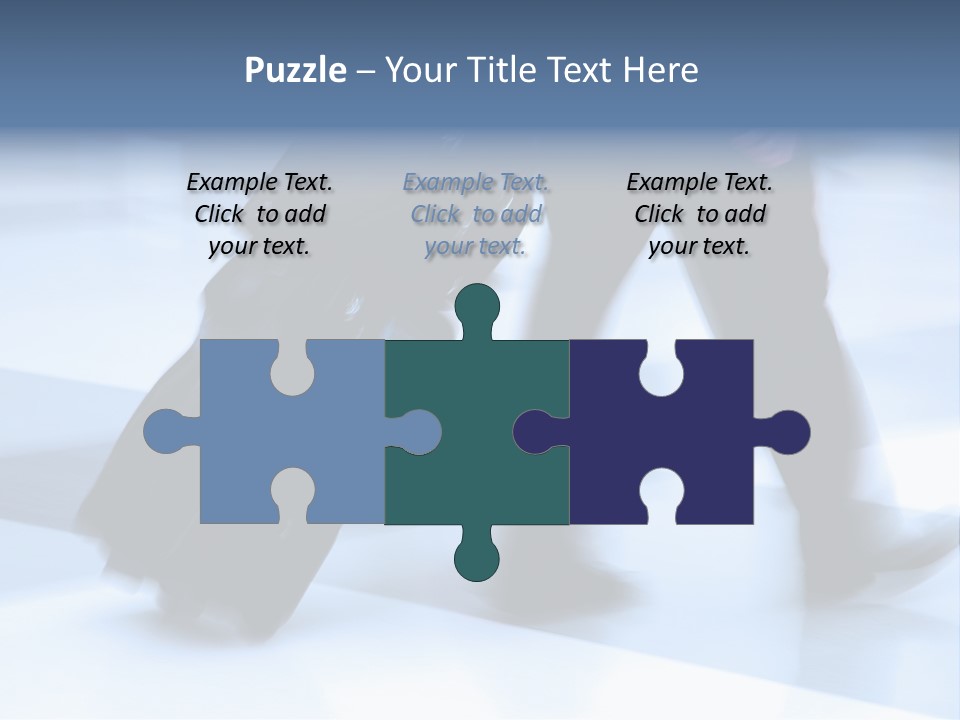 Man Rushing Through An Airport Terminal PowerPoint Template