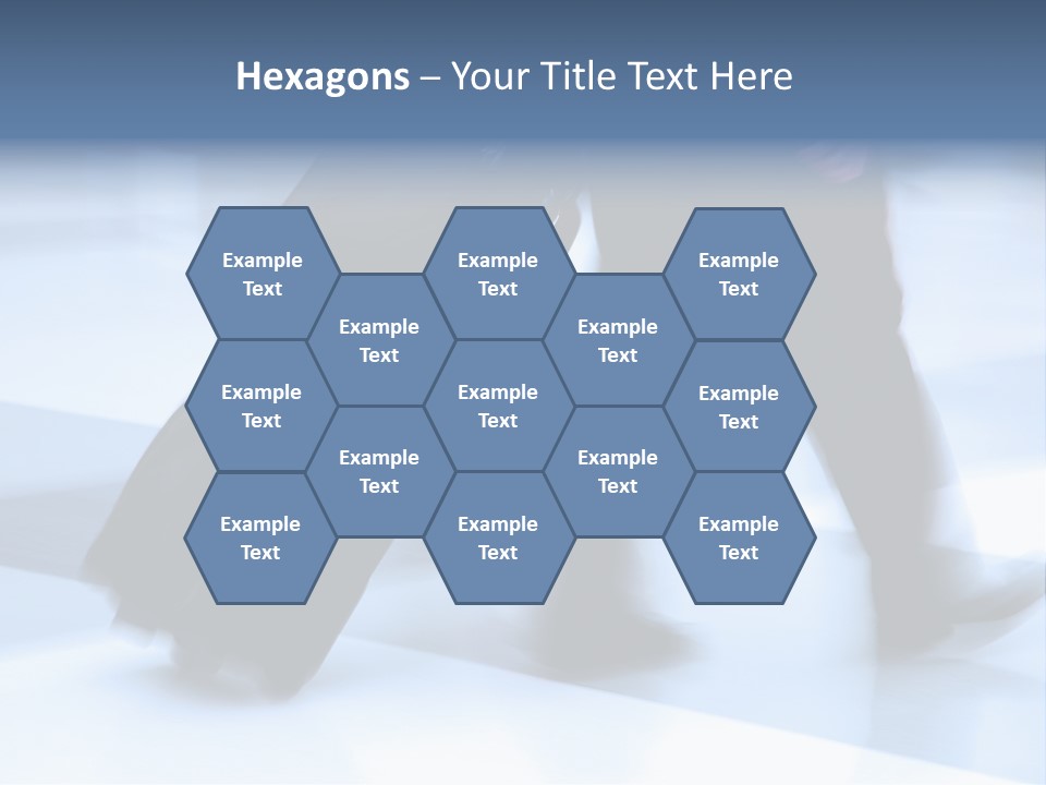 Man Rushing Through An Airport Terminal PowerPoint Template
