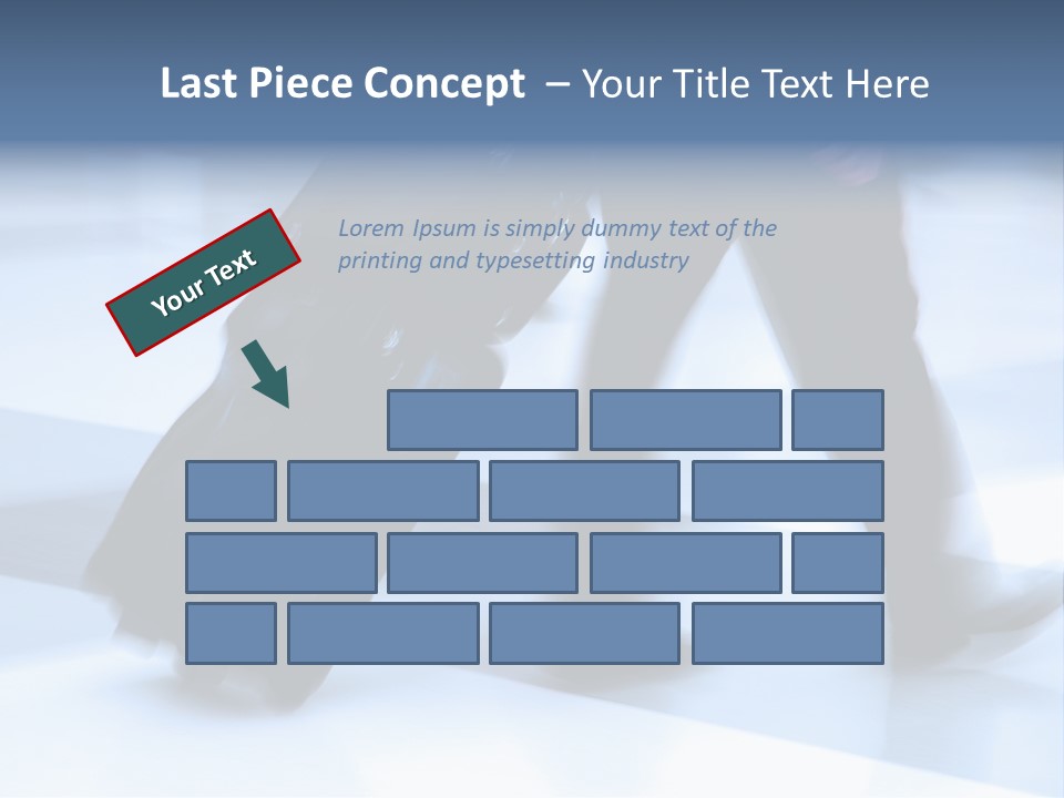 Man Rushing Through An Airport Terminal PowerPoint Template