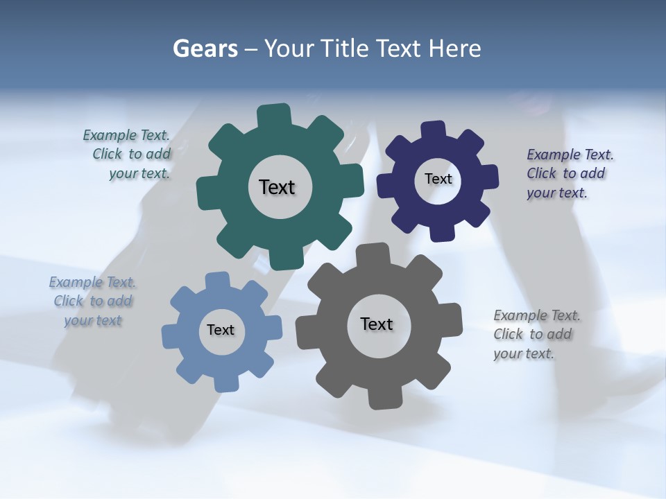 Man Rushing Through An Airport Terminal PowerPoint Template