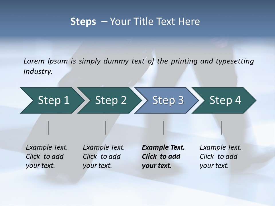 Man Rushing Through An Airport Terminal PowerPoint Template
