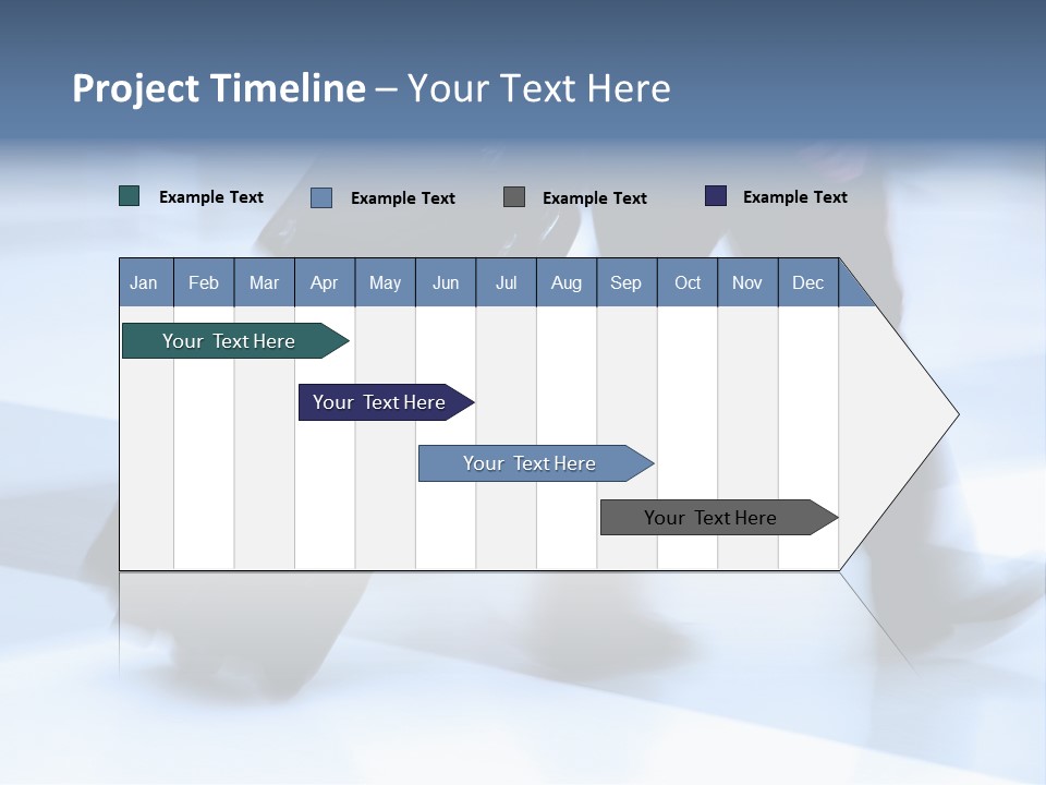Man Rushing Through An Airport Terminal PowerPoint Template