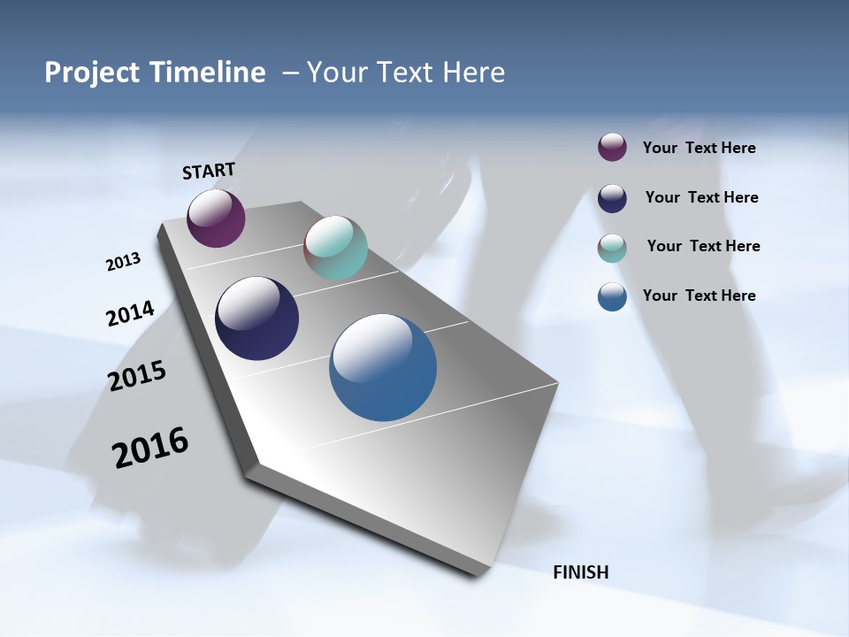 Man Rushing Through An Airport Terminal PowerPoint Template