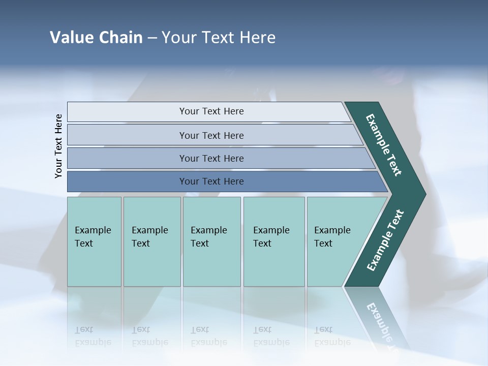 Man Rushing Through An Airport Terminal PowerPoint Template