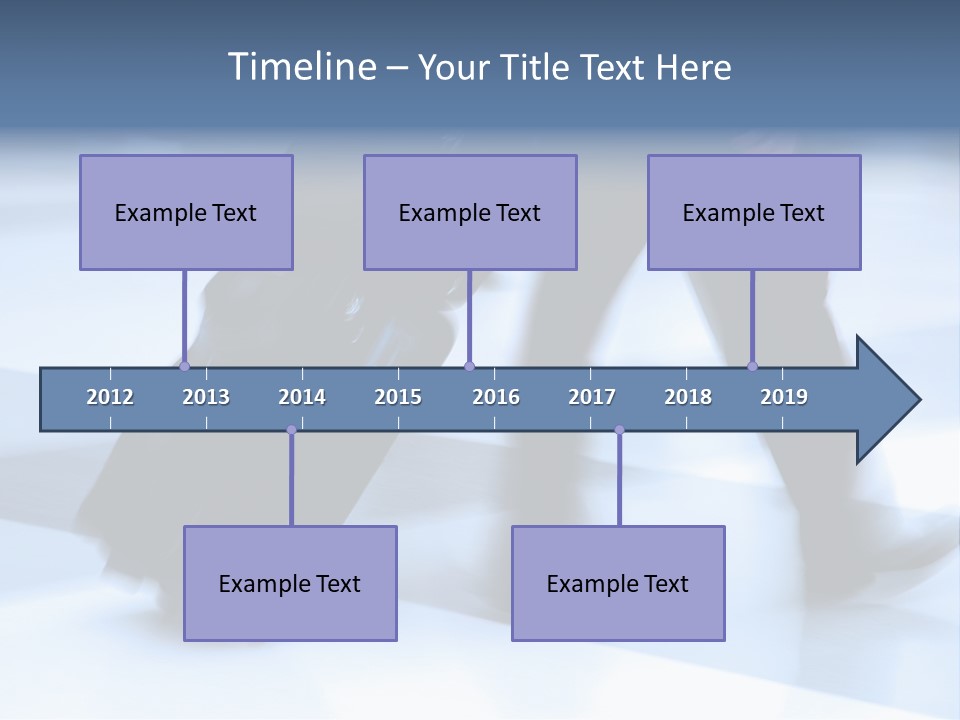 Man Rushing Through An Airport Terminal PowerPoint Template