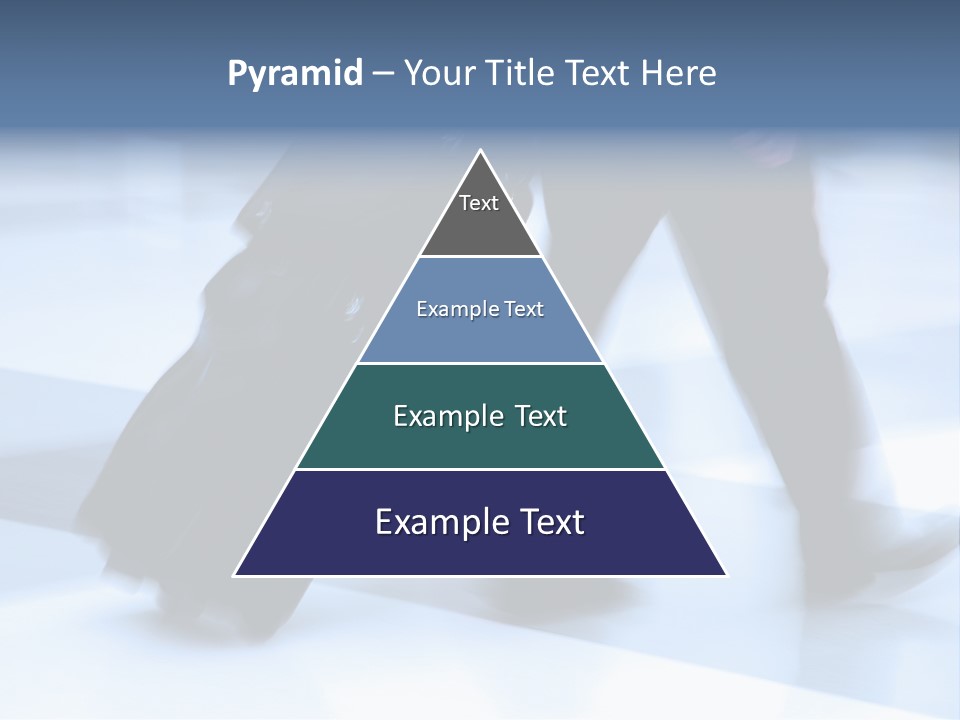 Man Rushing Through An Airport Terminal PowerPoint Template