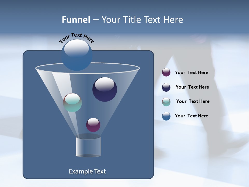 Man Rushing Through An Airport Terminal PowerPoint Template