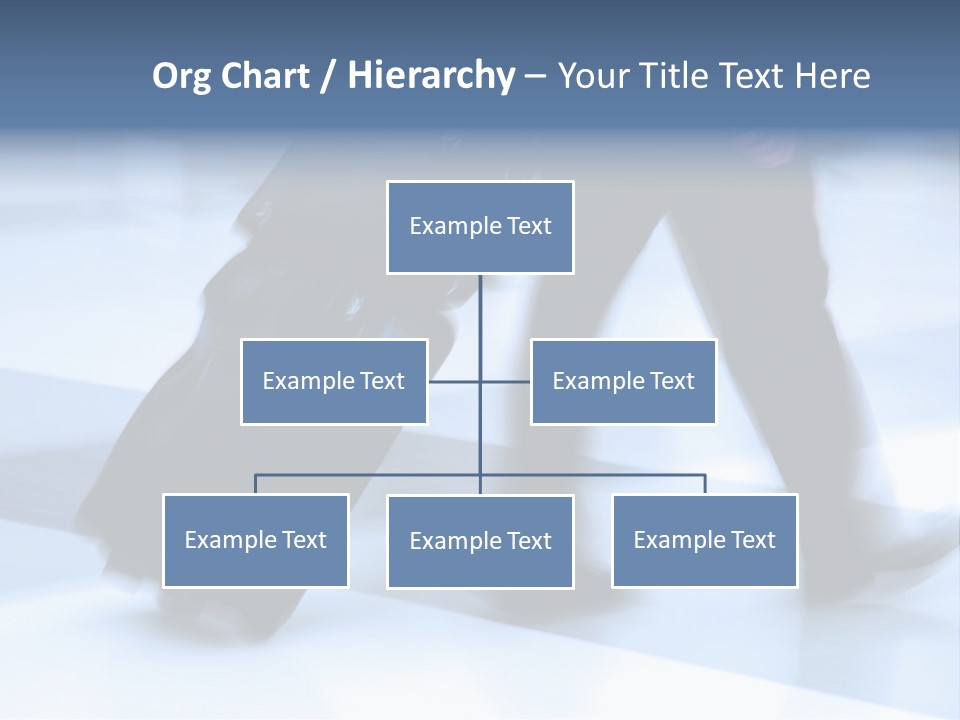 Man Rushing Through An Airport Terminal PowerPoint Template