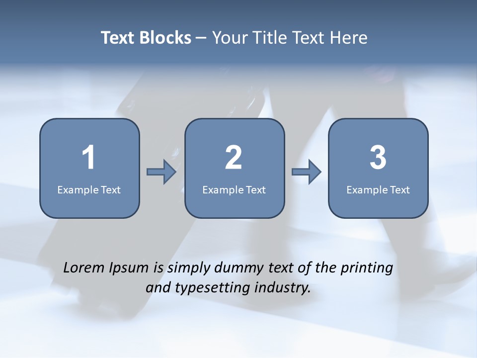 Man Rushing Through An Airport Terminal PowerPoint Template