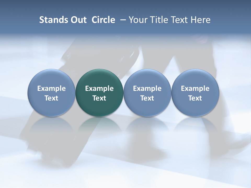 Man Rushing Through An Airport Terminal PowerPoint Template