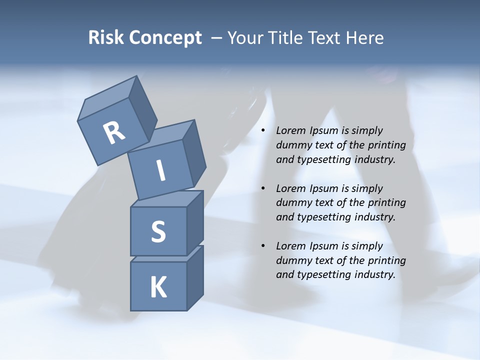 Man Rushing Through An Airport Terminal PowerPoint Template