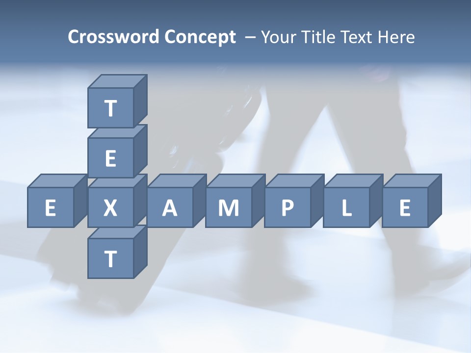 Man Rushing Through An Airport Terminal PowerPoint Template
