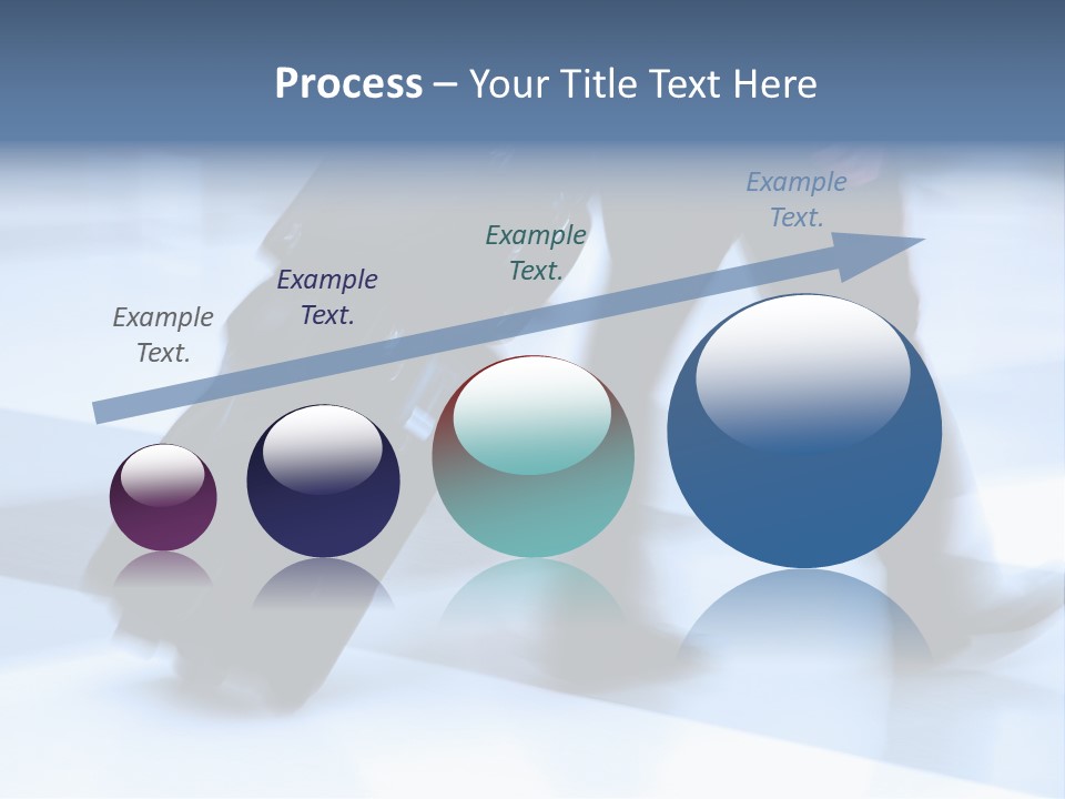 Man Rushing Through An Airport Terminal PowerPoint Template