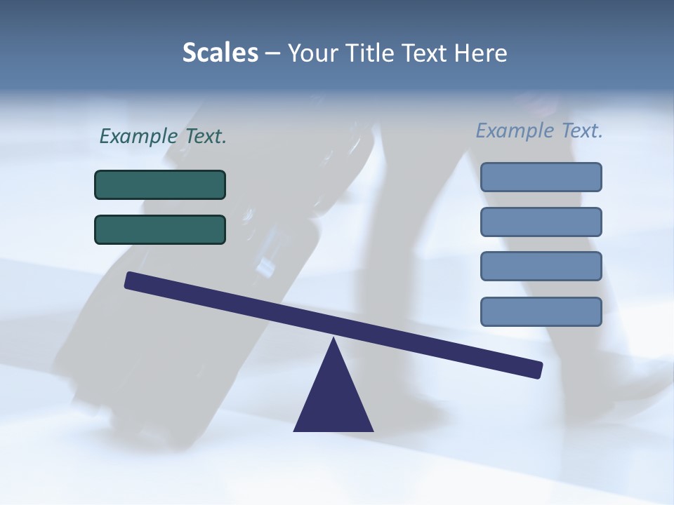 Man Rushing Through An Airport Terminal PowerPoint Template