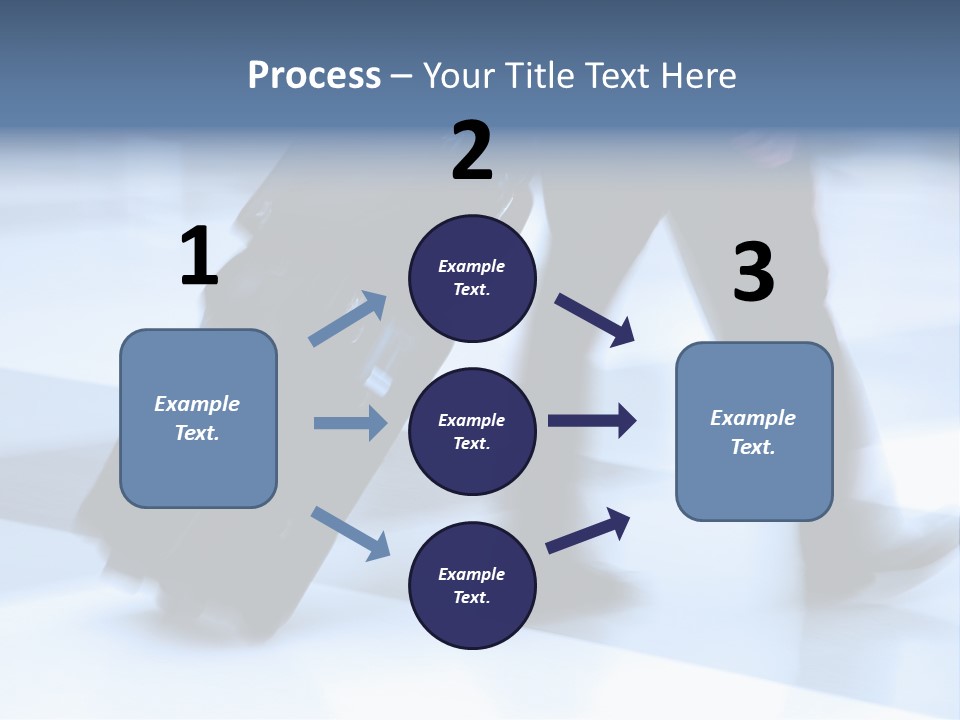Man Rushing Through An Airport Terminal PowerPoint Template