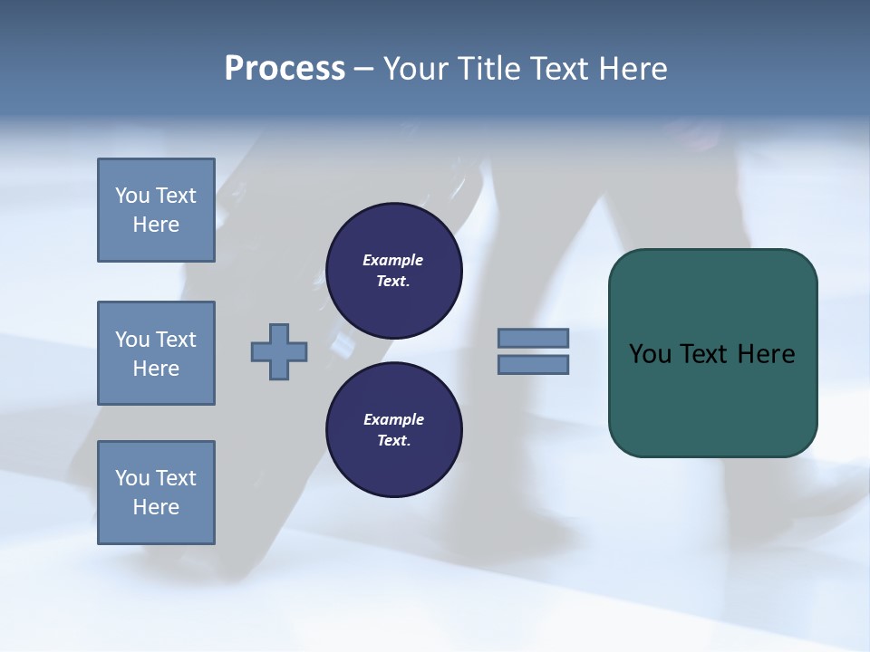 Man Rushing Through An Airport Terminal PowerPoint Template