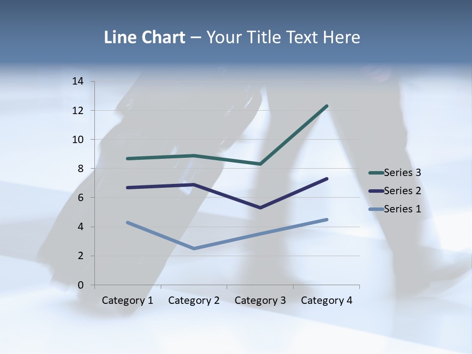 Man Rushing Through An Airport Terminal PowerPoint Template