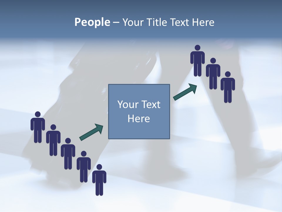 Man Rushing Through An Airport Terminal PowerPoint Template