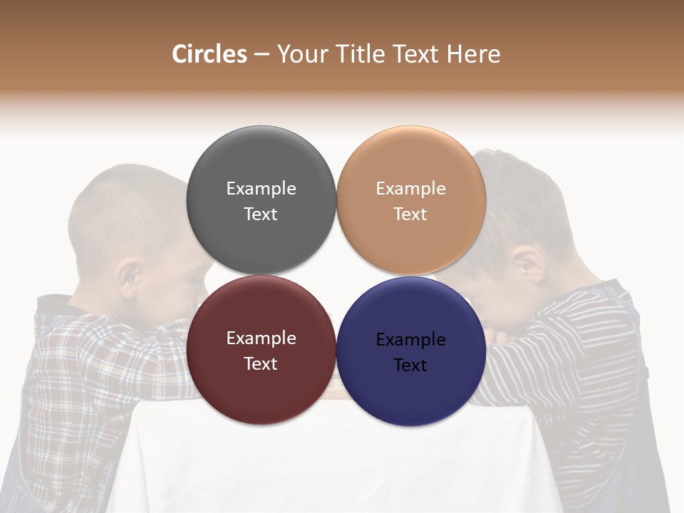 Two Brothers Playing Chess PowerPoint Template