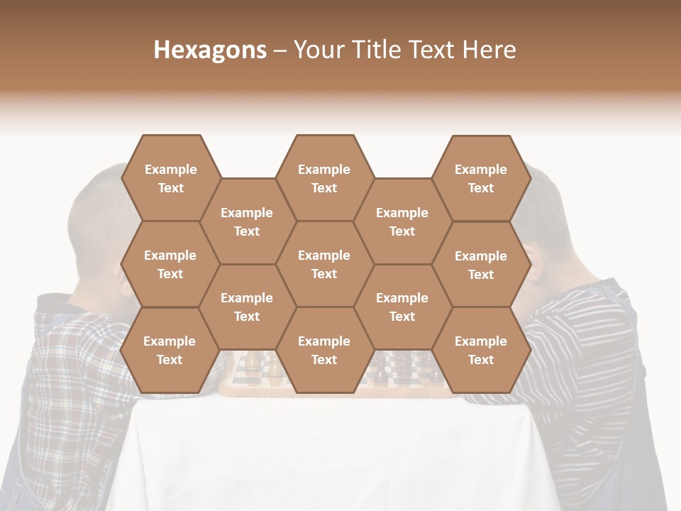 Two Brothers Playing Chess PowerPoint Template